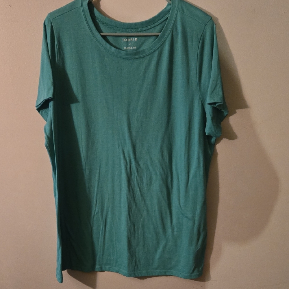 Torrid Teal Classic Tee